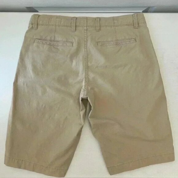 GAP Men’s Shorts 12” Stretch Casual Flat Front Chino Shorts Iconic Khaki Tan 31 - Picture 13 of 14